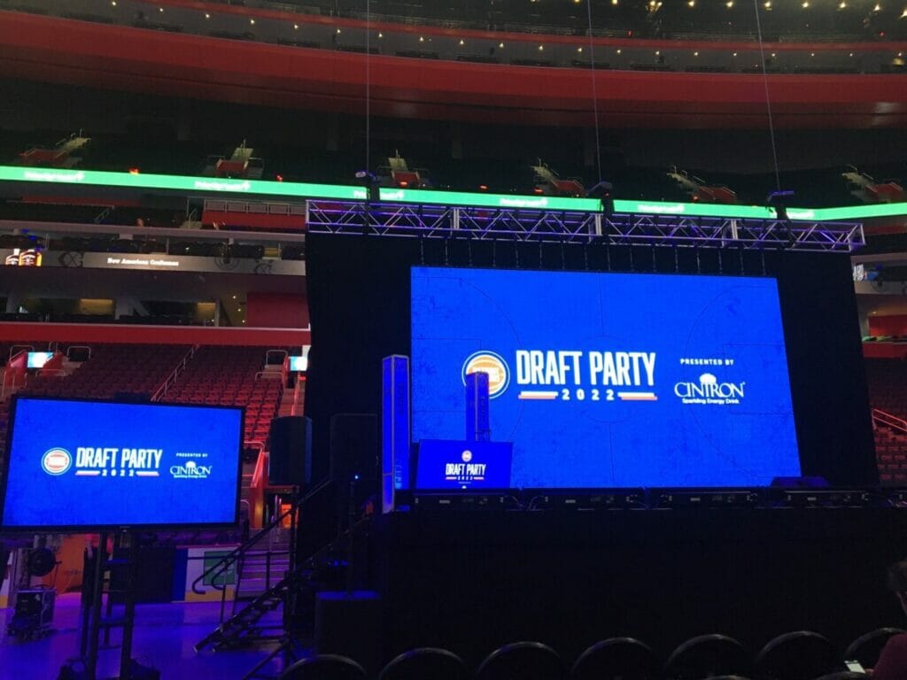 pistons draft party production